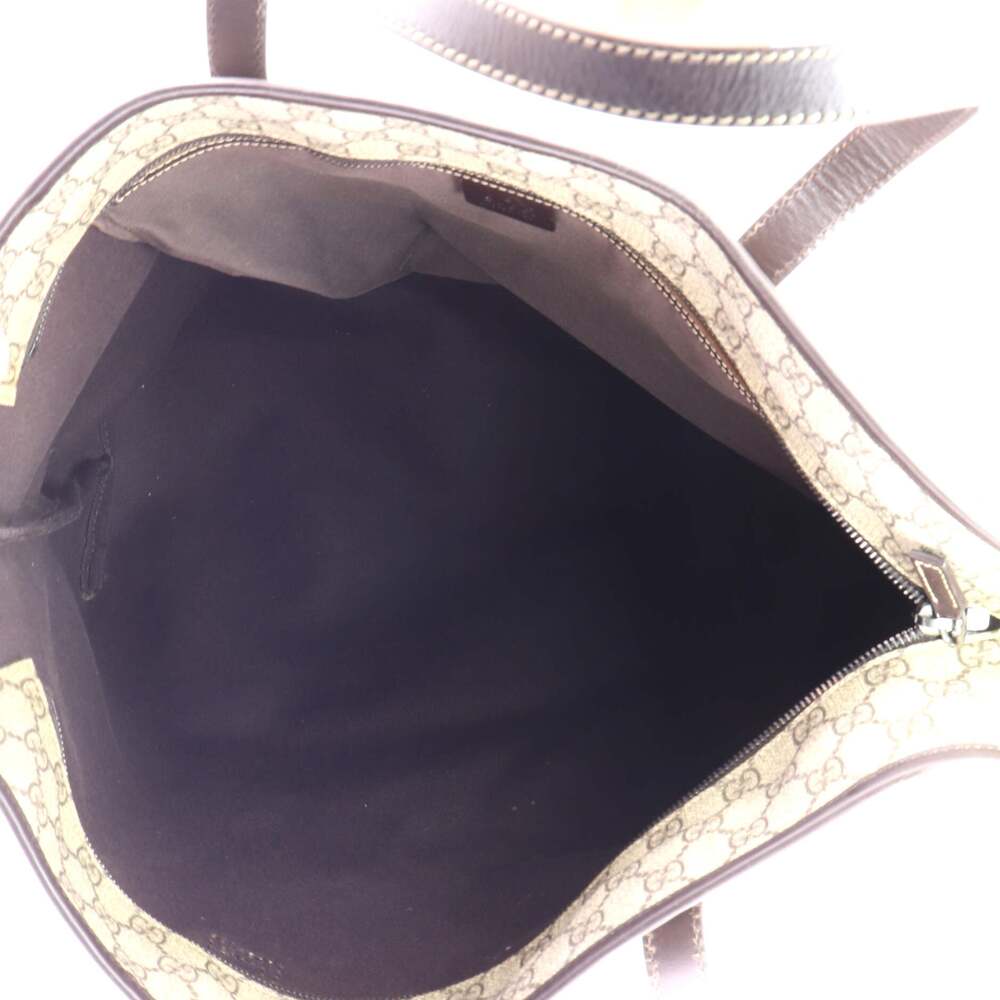 Gucci Plus Tote Gg Coated Canvas With #233364G13B - Picture 5 of 6